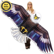 Bald Eagle Kite for Adults and Kids, Huge Kite 78" Wingspan Easy to Fly Single..