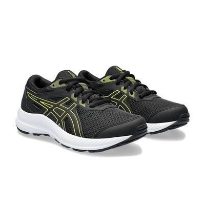 Kinder Unisex Asics Contend 8 Turnschuhe Schuhe Schwarz Original Neu Größe 5