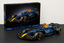 Oracle 1:8 RB20 F1 Bull Racing Red Car Building Blocks 1639PCS Large Model Toy U