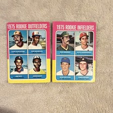 Topps 1975 Rookie Jim Rice and Hernandez.   creased, discounted
