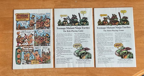 Teenage Mutant Ninja Turtles Adventures #1 #2 #3 Comic Book Full Set 1988 Mirage - Picture 2 of 8