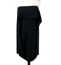 Trina Turk Los Angels Little Black Cape Dress size 2 Wedding Cocktail Evening