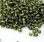 50g gla eed bead - OLIVE GREEN - Opaque, ize 11/0 (approx 2mm