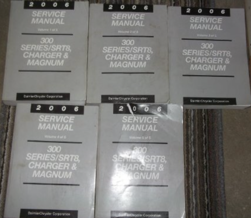 2006 DODGE MAGNUM CHARGER 300 SERIES Service Shop Repair Manual Set
