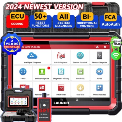 LAUNCH X431 PRO TT V+ Diagnostic Scanner - Pro5 ECU Coding, ADAS, Key Programming OBD2 Tool
