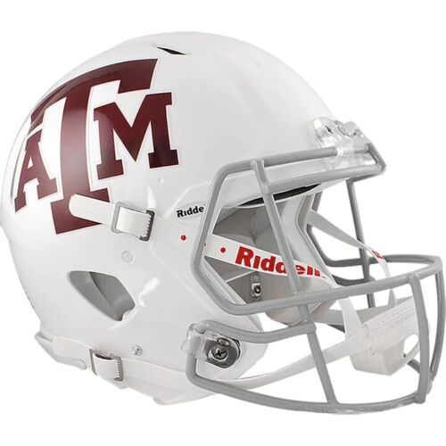 TEXAS A&M AGGIES RIDDELL SPEED AUTHENTIC FOOTBALL HELMET - Picture 1 of 1