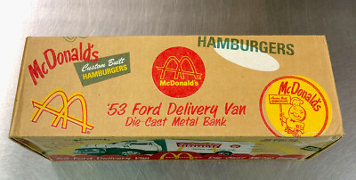 ERTL COLLECTIBLES '53 FORD DELIVERY VAN DIE-CAST BANK STOCK #H301