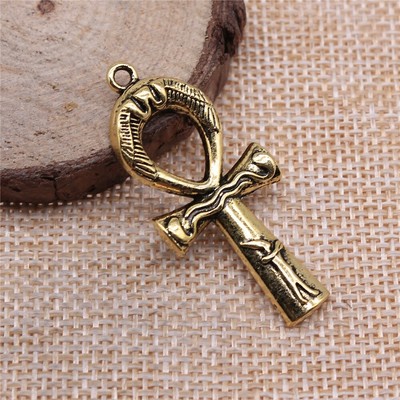 religious cross charms D10138 20pcs Dark Gold color 43x19mm ANKH religious cross charms D10138 20pcs Dark Gold color 43x19mm ANKH