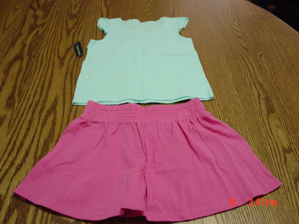 Girls 2 piece Culotte set Floral by Faded Glory - Image 4 of 4