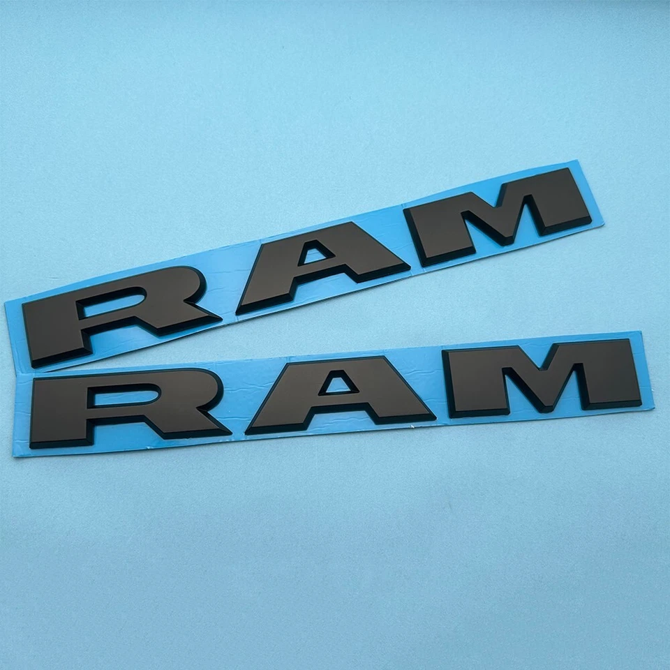 2x Door Side Letters Emblems Badges For 2019-2023 Ram 1500 2500 3500 4500 5500 — 第 2/4 张图片