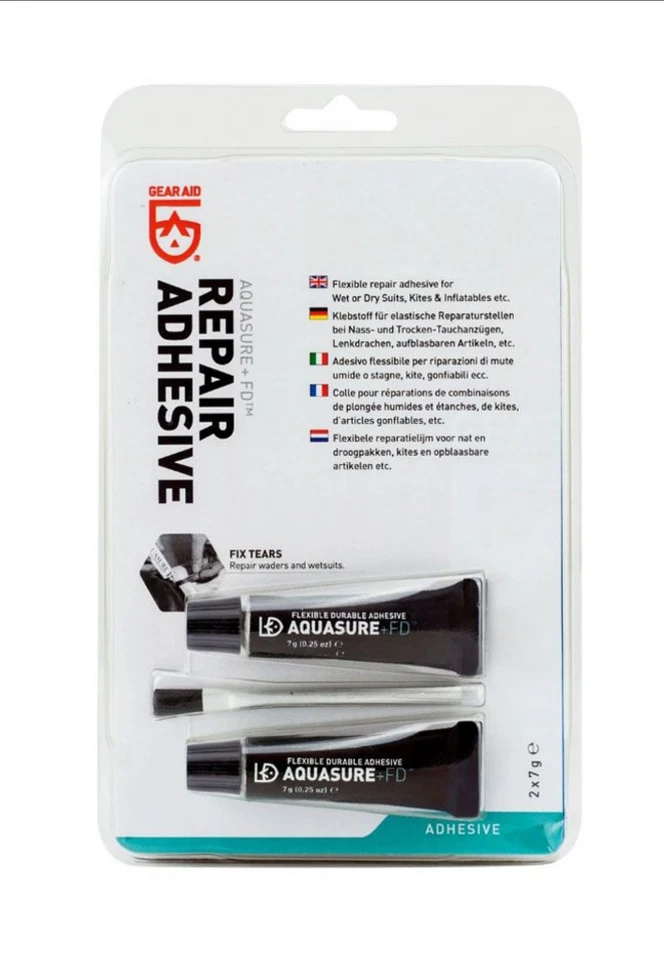 MCNETT Gear Aid Aquasure-Kleber 2x 7 Gramm Tube Urethan Reparaturkleber Neopren