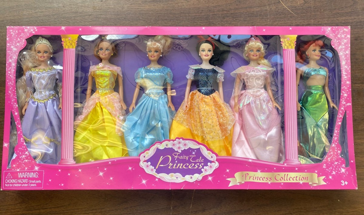 Vintage Disney Fairy Tale Princess Collection Dolls Rapunzel, Ariel, Belle, 