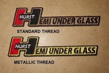 Hurst Hemi Under Glass Wheelstander Iron On Patch - Mopar Nhra Ihra Drag Racing Hurst Hemi Under Glass Wheelstander Iron On Patch - Mopar Nhra Ihra Drag Racing