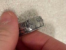 Coin ring Hand Made Walking Liberty 1945 Half Dollar Coin Ring
