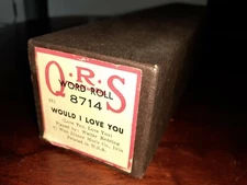 QRS Piano Word Roll Would I Love You 8714 Walter Redding 1950 Disney