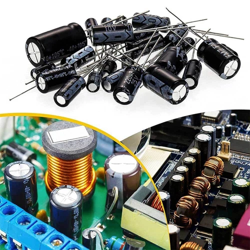 500x 24 Types Elektrolyt Kondensatoren Elkos Capacitors Sortiment 0,1-1000UF Set - Bild 6 von 12