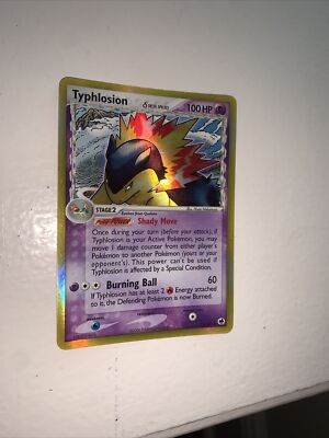 Pokémon TCG Typhlosion EX Dragon Frontiers 12/101 Reverse Holo Holo ...