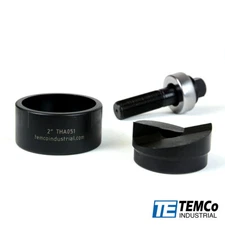 TEMCo TH0396 - 2" Conduit Hole Size Knockout Punch Unit with Manual Draw Stud