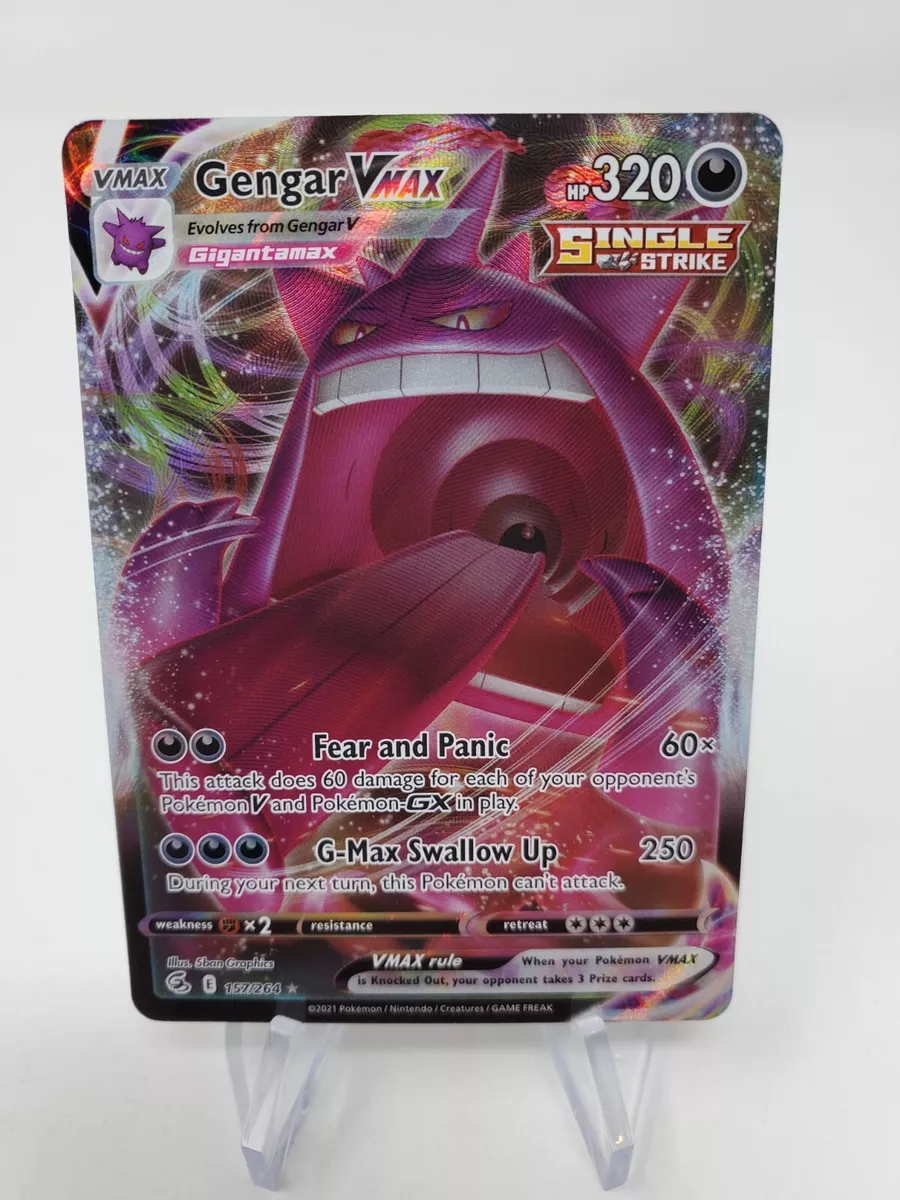 Pokémon TCG Gengar VMAX Fusion Strike 157/264 Holo Ultra Rare