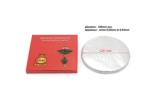lot of 50 aluminum foil for hookah bowl shisha perforated tobacco smoker
