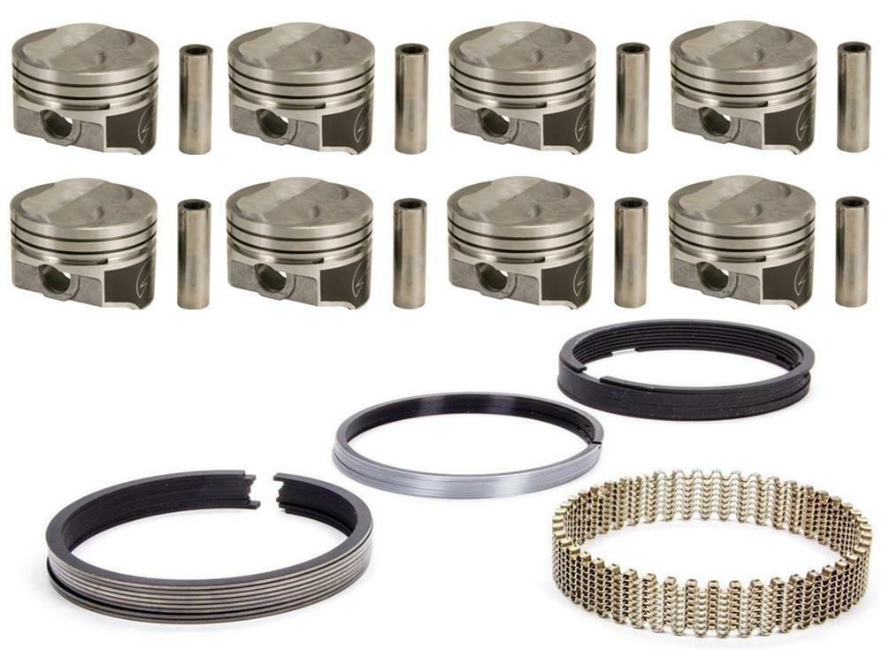 Speed Pro Chevy 327 Forged +5.3cc Dome Coated Pistons Moly