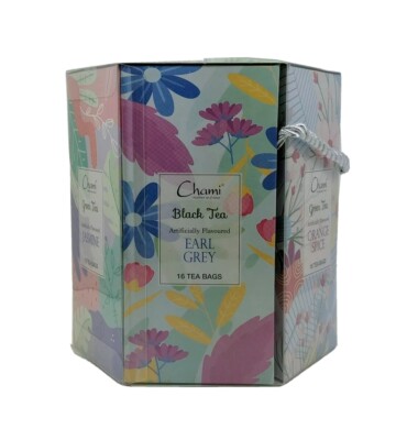 Chami 6 Flavor Tea Sampler 96 Tea Bag Sachets Assorted Tea Gift Set 
