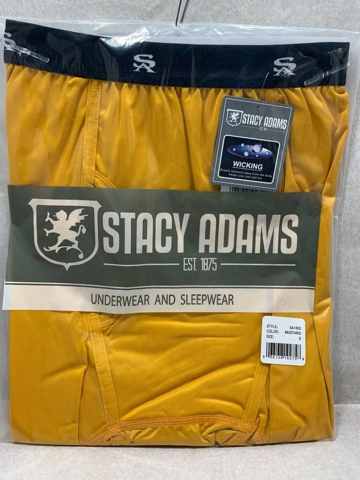 NEW POLY BAG MEN'S Stacy Adams Moisture Wicking Comfort Blend SHORT BRIEFS S-4XL - Image 4 of 4