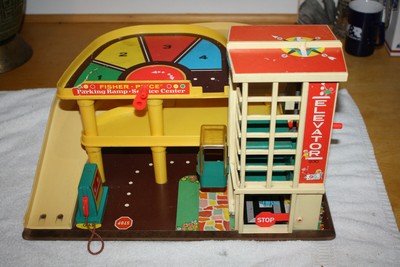 vintage fisher price parking ramp service center