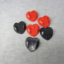 Allison Plastic Doll Display Stand Lot Three Red Three Black