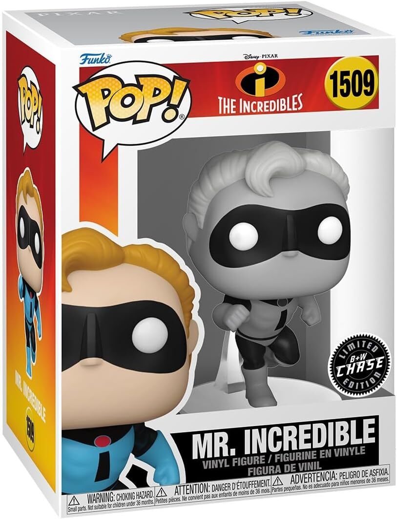 Funko Pop Disney 1509 Mr. Incredible Black and White Chase