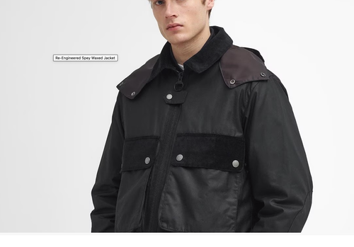 Barbour RE-ENGINEERED SPEY WAX JACKET MSRP$580 BRITISH LUXURY - Picture 10 of 24