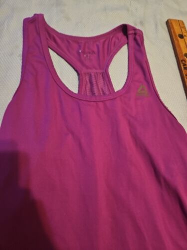 Reebok Shirt Womens Small Purple Speed Wick Sleeveless Athletic Mesh Tank Top - Picture 2 of 13