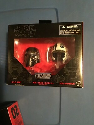 STAR WARS THE BLACK SERIES HELMET SET KYLO REN & POE DAMERON HELMETS NIB