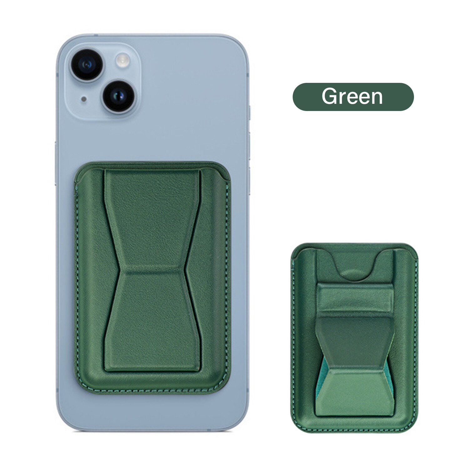 Leather Wallet Card Holder Stand MagSafe Pouch Case For iPhone