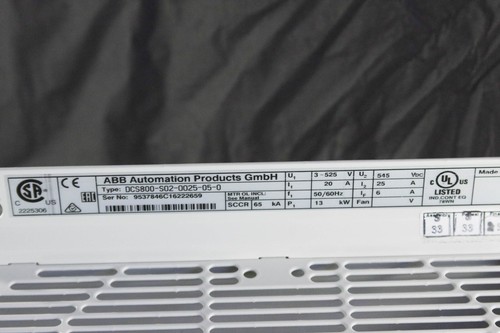ABB DCS800-S02-0025-05-0 DC Drive 3 fases 25A 230-525 VCA (4-Q) + 1 año de garantía - Imagen 4 de 16