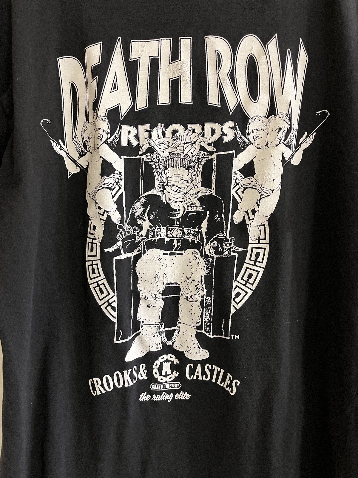 FILA T shirt Crooks and Castles Death Row nera L