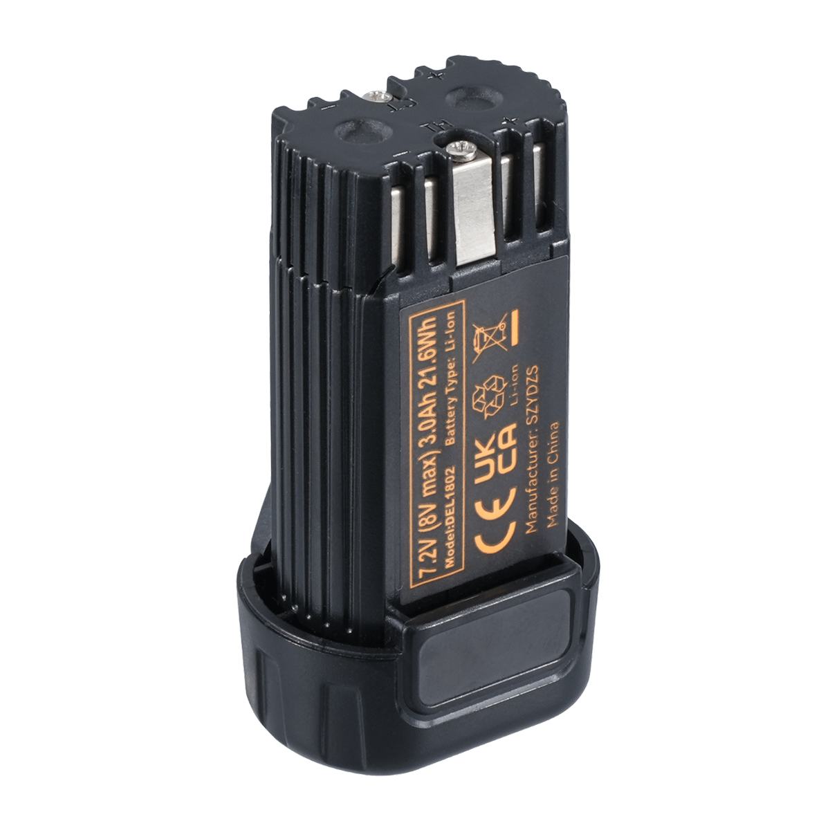 2-Pack 3000mAh 8V Replacement Batteries For DeWalt 8V Tools - Compatible With DCF680 Series