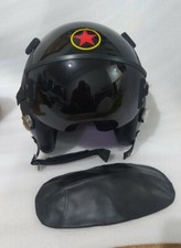 Casco de piloto de combate Hgu-55 Bogie bandit Top Gun Maverick con borde de cuero + bolsa