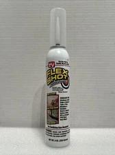 Flex Shot White Thick Rubber Adhesive Sealant 8 oz