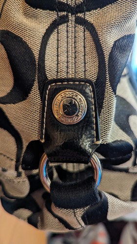 Borsa tote firmata COACH -- modello BEG n. B1176-F16559 Nero/Beige Usato in ottime condizioni - Foto 4 di 13