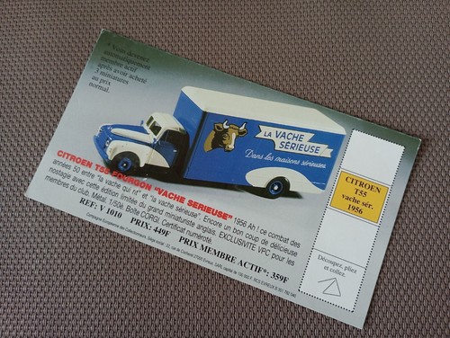 Fiche De La C.E.C – Citroën T55 Fourgon – Vache Sérieuse En Très Bon Etat. - Imagen 2 de 4
