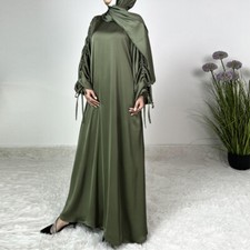 Ramadan Long Dress Abaya Dubai Women Kaftan Maxi Turkey Robe Evening Party Gown
