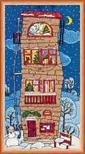 DIY Cross-stitch Embroidery Kit Winter House stitching needlepoint