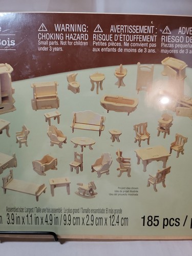 Art Minds Wooden Puzzle, Dollhouse Furniture, 185 Pcs - 第 3/6 張圖片