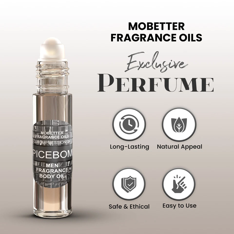Aceite corporal MoBetter Fragrance Oils' Our Impression of SpiceBomb for Men Foto 3 de 4