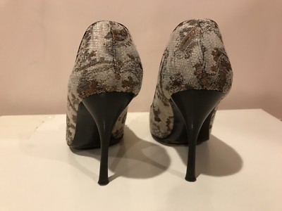 Escarpins BCBGMAXAZRIA Vintage à Talons Hauts – Taille 39,5, Comme Neuf, Imprimé Floral