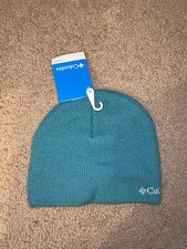 COLUMBIA TEAL BEANIE YOUTH ONE SIZE BRAND NEW WITH TAGS