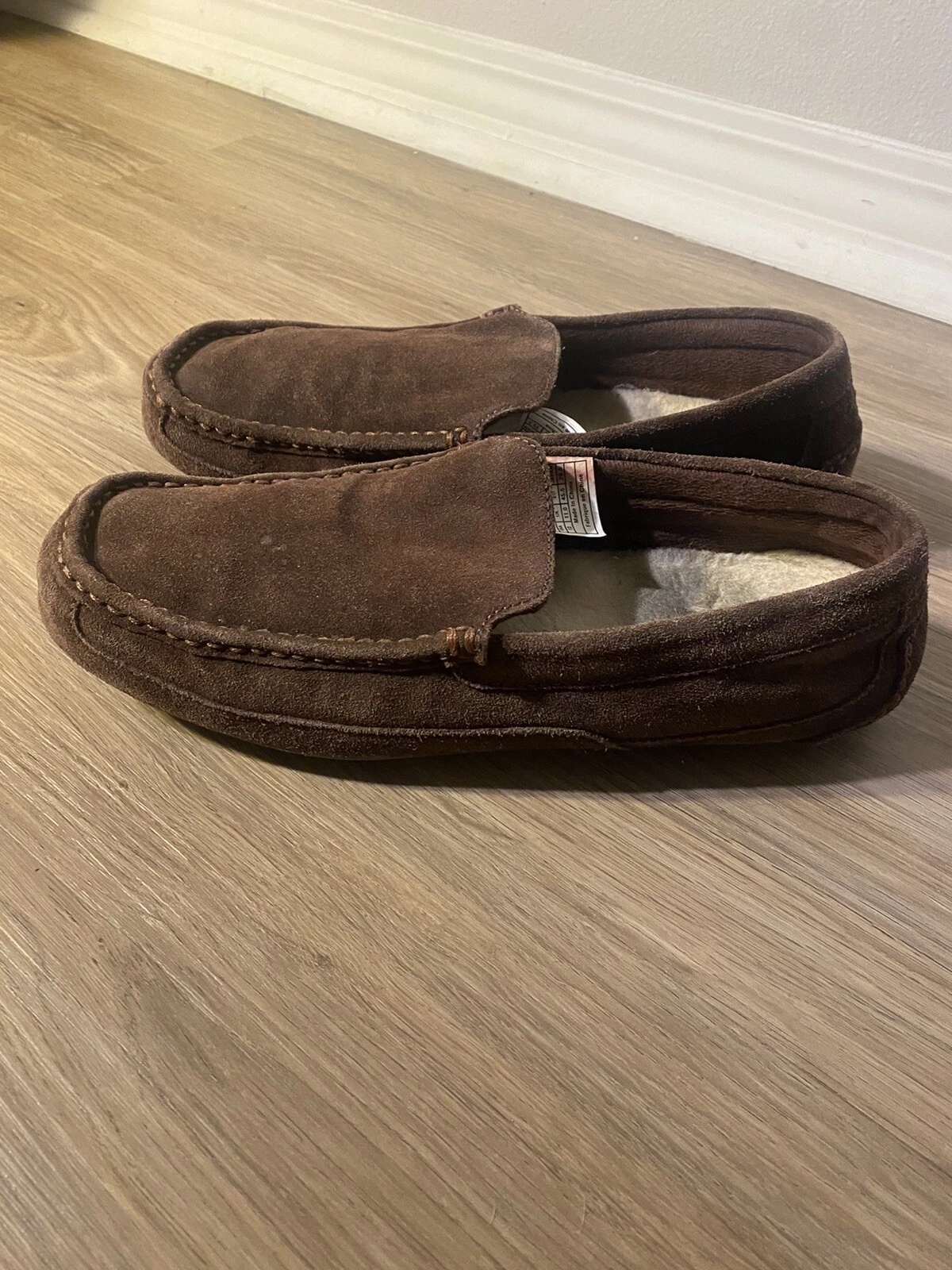 Mocassini slip on marroni UGG Alder taglia 12 pelle scamosciata