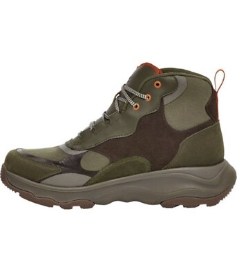 TEVA Geotrecca Dark Olive Desert Taupe Green Boots Men display picture 1