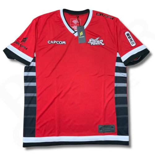 Street Fighter T-Shirt Men's XL Red Gaming League Jersey Arcade (Pnk) Capcom - Picture 2 of 18